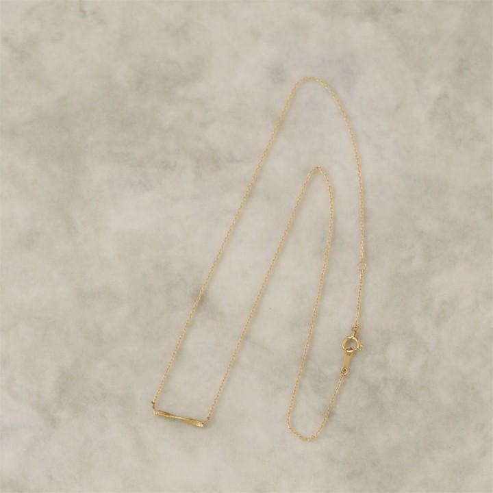 【土日限定2000円OFFクーポン有】 18金ネックレス k18 ネックレス 18金 レディース バー ツイスト ストレート 18k あずきチェーン 小豆 k18ネックレス | DEVAS | 03