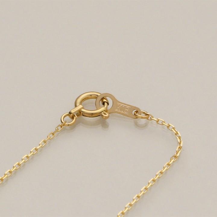 6月土日限定 7%クーポン▼ 18金ネックレス k18 ネックレス 18金 レディース バー ツイスト カーブ 18k あずきチェーン 小豆 k18ネックレス | DEVAS | 04