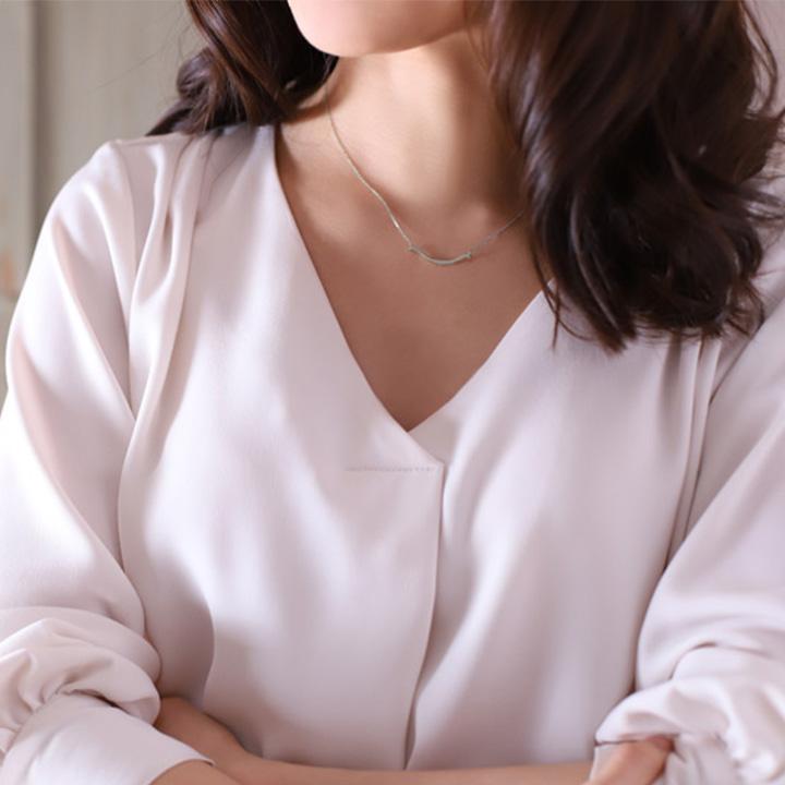 【6/14~15限定3500円OFFクーポン有】プラチナ ネックレス プラチナネックレス スマイル ニコちゃん 曲線 PT950 シンプル 華奢 細い 40cm 42cm 45cm 50cmの画像