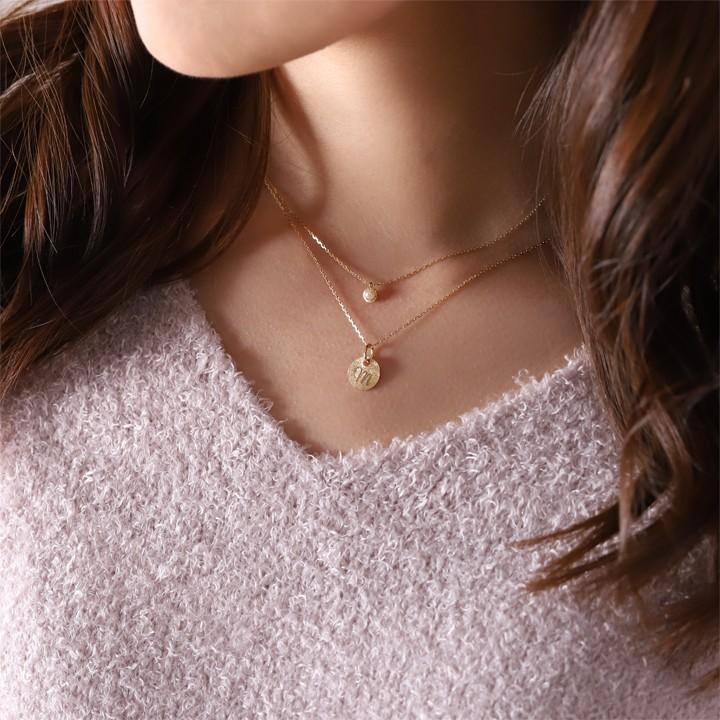 【土日限定2000円OFFクーポン有】 18金ネックレス k18 ネックレス 18金 レディース 本真珠 アコヤパール ベビーパール 一粒 パール 18k 小豆 | DEVAS | 13
