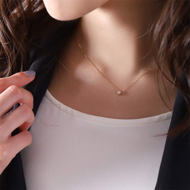 【土日限定3500円OFFクーポン有】 18金ネックレス k18 ネックレス 18金 レディース 2way ダイヤモンド ルビー サファイア エメラルド k18ネックレス 18k | DEVAS | 08