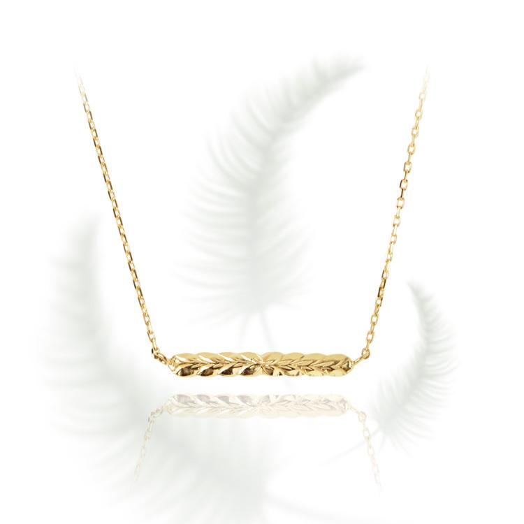 【土日限定3500円OFFクーポン有】 18金ネックレス k18 ネックレス 18金 レディース ハワイアンジュエリー バー マイレ k18ネックレス 18k | DEVAS | 02