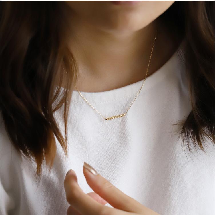 【土日限定3500円OFFクーポン有】 18金ネックレス k18 ネックレス 18金 レディース ハワイアンジュエリー バー マイレ k18ネックレス 18k | DEVAS | 05
