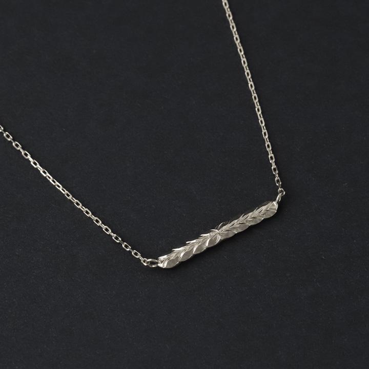 プラチナ ネックレス レディース プラチナネックレス ハワイアンジュエリー バー マイレ PT950 シンプル 華奢 細い 40cm 42cm 45cm センチ ネックレスレディース | DEVAS | 04
