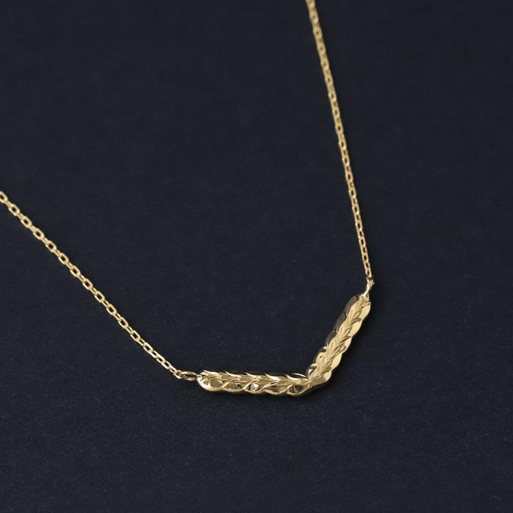 【土日限定4000円OFFクーポン有】  18金ネックレス k18 ネックレス 18金 レディース ハワイアンジュエリー V字 バー マイレ k18ネックレス 18k 42cm | DEVAS | 04