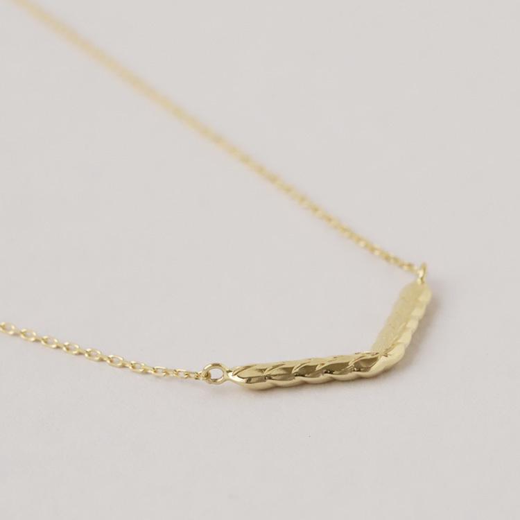 【土日限定4000円OFFクーポン有】  18金ネックレス k18 ネックレス 18金 レディース ハワイアンジュエリー V字 バー マイレ k18ネックレス 18k 42cm | DEVAS | 05