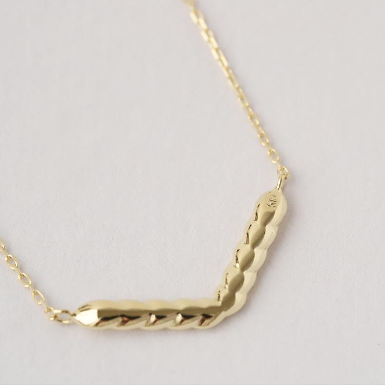 【土日限定4000円OFFクーポン有】  18金ネックレス k18 ネックレス 18金 レディース ハワイアンジュエリー V字 バー マイレ k18ネックレス 18k 42cm | DEVAS | 06