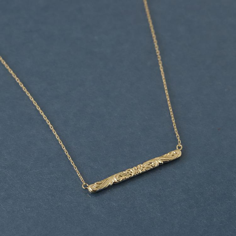 【土日限定3500円OFFクーポン有】 18金ネックレス k18 ネックレス 18金 レディース ハワイアンジュエリー バー ひまわり フラワー k18ネックレス 18k | DEVAS | 04