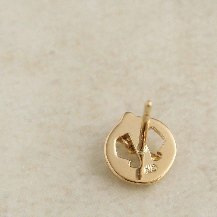 18金 ピアス k18 18金ピアス 18k ピンクゴールド プラチナ 錨 アンカー マリン シンプル k18ピアス レディース メンズ ピアス18金 地金 ゴールド 18kピアス | DEVAS | 03