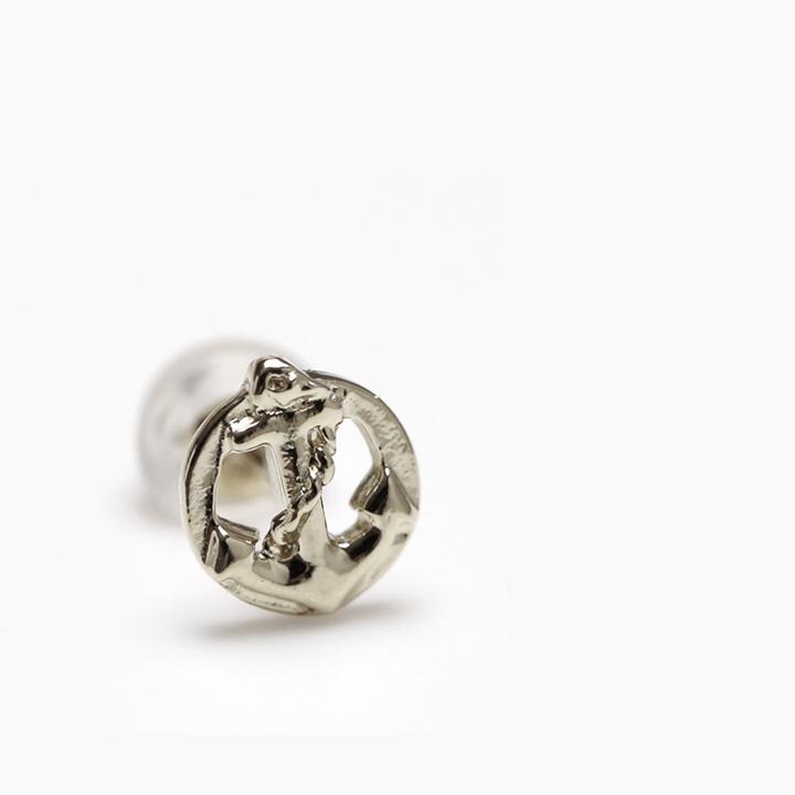 プラチナピアス ピアス プラチナ レディース メンズ 錨 アンカー マリン プラチナ950 ピアスプラチナ PT シンプル 地金 小さめ 小さい シンプルピアス 片耳 | DEVAS | 03