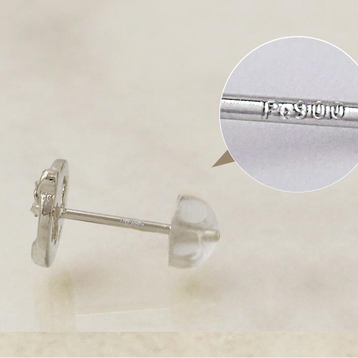 プラチナピアス ピアス プラチナ レディース メンズ 錨 アンカー マリン プラチナ950 ピアスプラチナ PT シンプル 地金 小さめ 小さい シンプルピアス 片耳 | DEVAS | 05