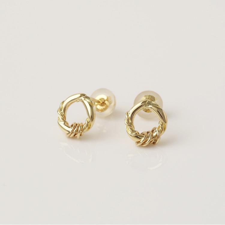 【土日限定2000円OFFクーポン有】 18金 ピアス k18 18金ピアス 18k サークルリング k18ピアス レディース ピアス18金 18kピアス 両耳 セット | DEVAS | 02