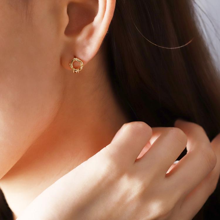 【土日限定2000円OFFクーポン有】 18金 ピアス k18 18金ピアス 18k サークルリング k18ピアス レディース ピアス18金 18kピアス 両耳 セット | DEVAS | 08