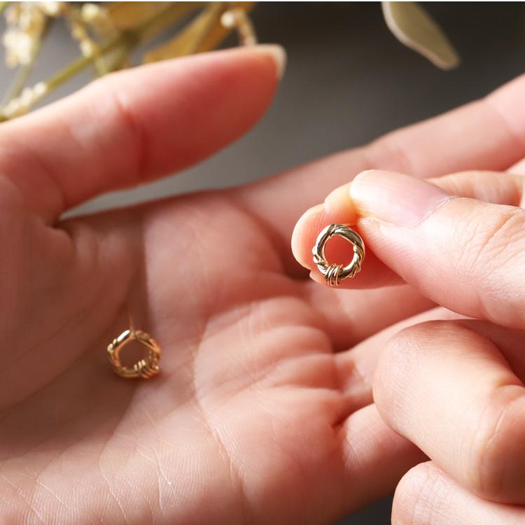 【土日限定2000円OFFクーポン有】 18金 ピアス k18 18金ピアス 18k サークルリング k18ピアス レディース ピアス18金 18kピアス 両耳 セット | DEVAS | 09