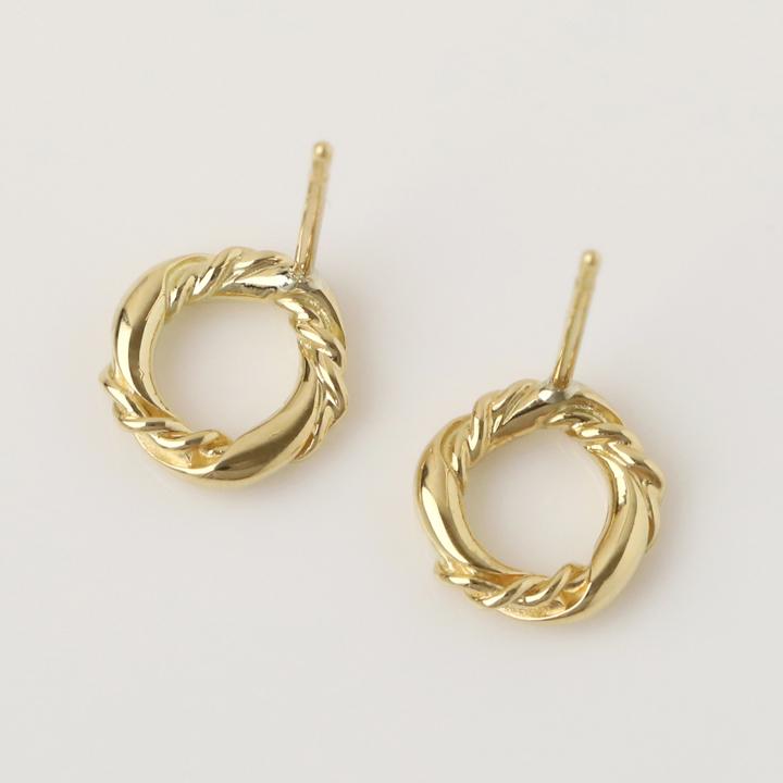 【2/4 値上げ対象】 18金 ピアス k18 18金ピアス 18k サークルリング k18ピアス レディース ピアス18金 18kピアス 両耳 セット | DEVAS | 02