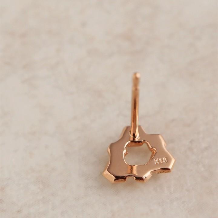 【土日限定1500円OFFクーポン有】 18金 ピアス k18 ピンクゴールド 18金ピアス 18k 三角形 k18ピアス レディース ピアス18金 つけっぱなし 両耳 セット | DEVAS | 04