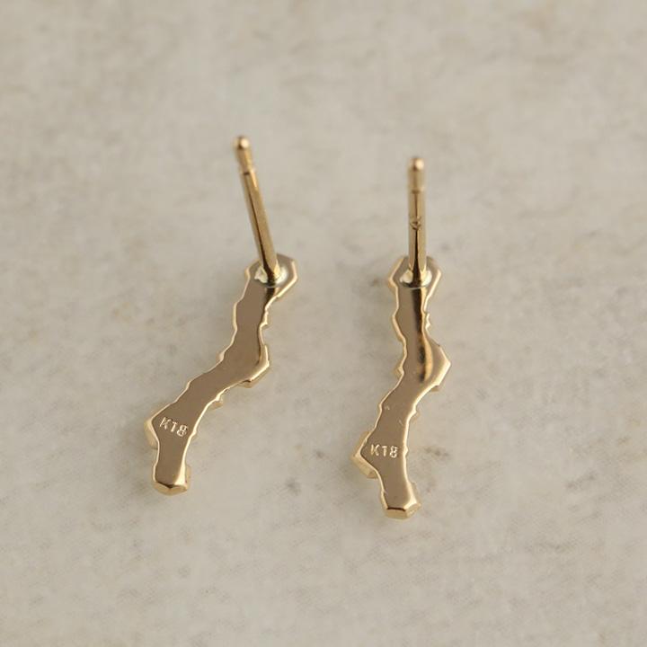 K18 18金 18k ピアス ロングピアスバー♡