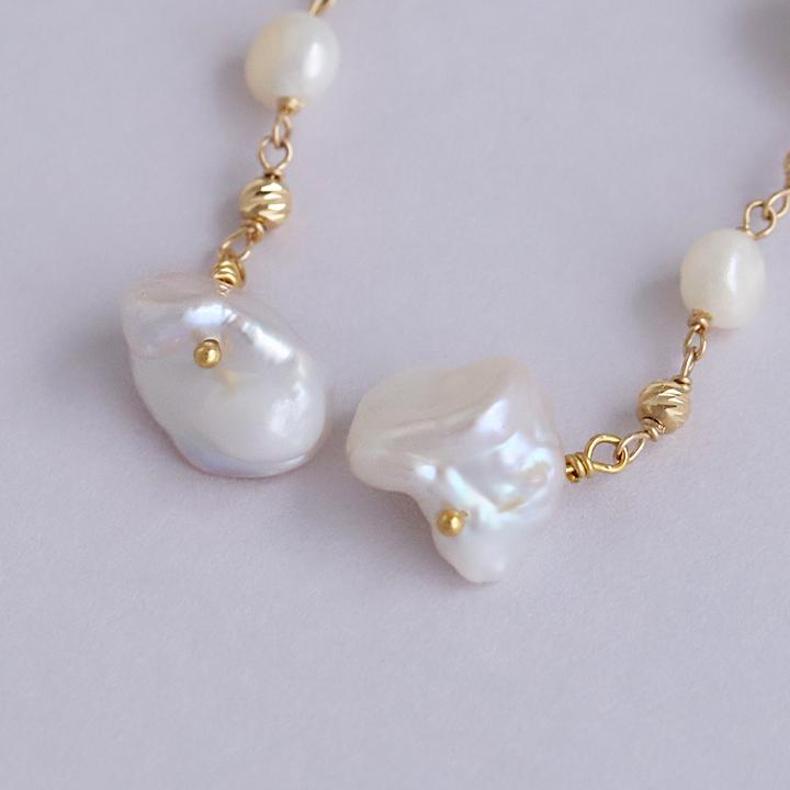 18金 ピアス k18 18金ピアス 18k フックピアス パール 淡水パール ストーン シンプル k18ピアス レディース ピアス18金 地金 ゴールド 18kピアス 両耳 | DEVAS | 06