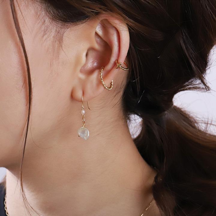 18金 ピアス k18 18金ピアス 18k 天然石 淡水パール シンプル k18ピアス レディース ピアス18金 地金 ゴールド 18kピアス 小さめ つけっぱなし 両耳 セット｜devas｜09