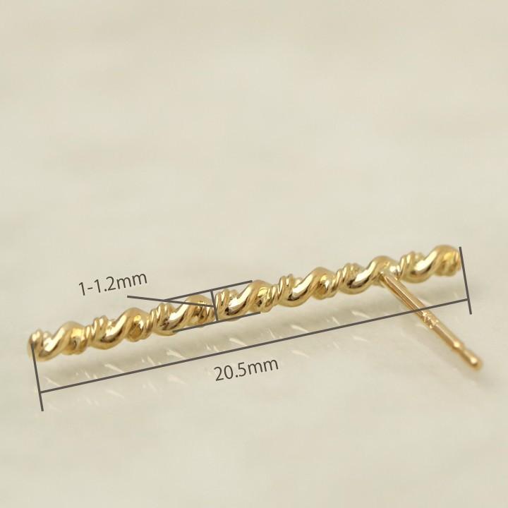 【値下げ】18金レディースデザインピアス　k18金 大セール❣️ pib-c001-.jpg