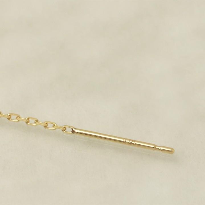 K18ゴールドツイストデザインの アメリカンピアス K18ゴールドツイストデザインの アメリカンピアス