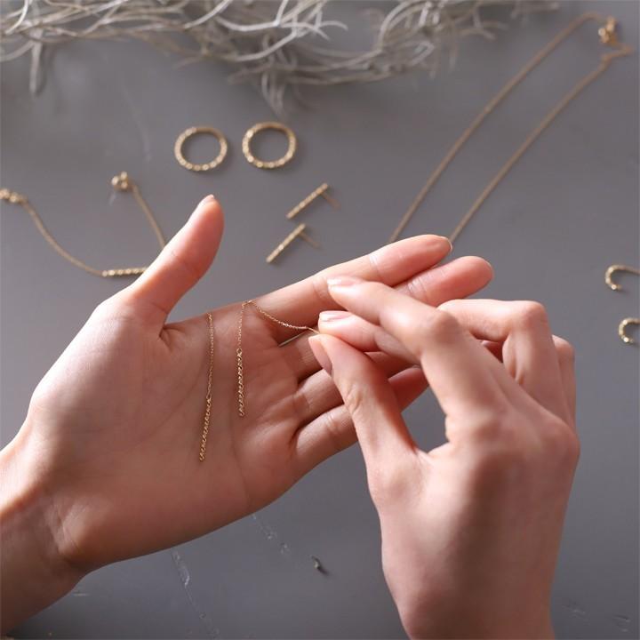 DEVAS 9月土日限定 7%クーポン▽ 18金 ピアス k18 18金ピアス