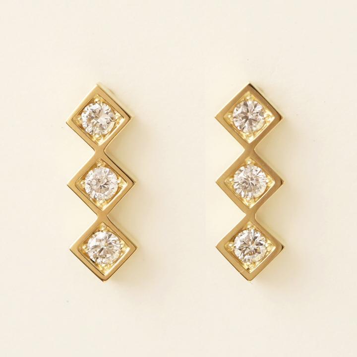 DEVAS 9月土日限定 7%クーポン▽ 18金 ピアス k18 18金ピアス
