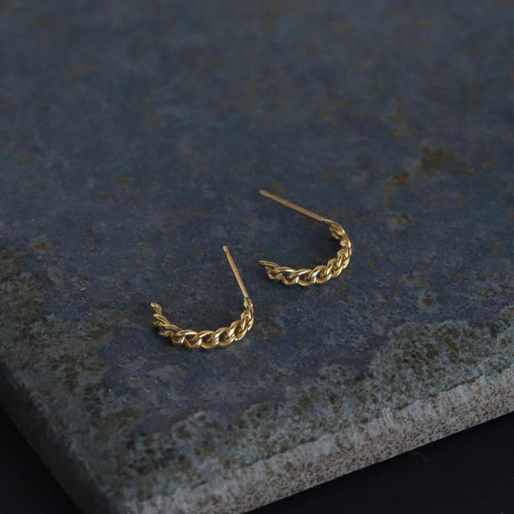 【10/11限定2500円OFFクーポン有】18金 ピアス k18 18金ピアス 18k エターナル チェーン k18ピアス レディース ピアス18金 つけっぱなし 両耳 セット | DEVAS | 01