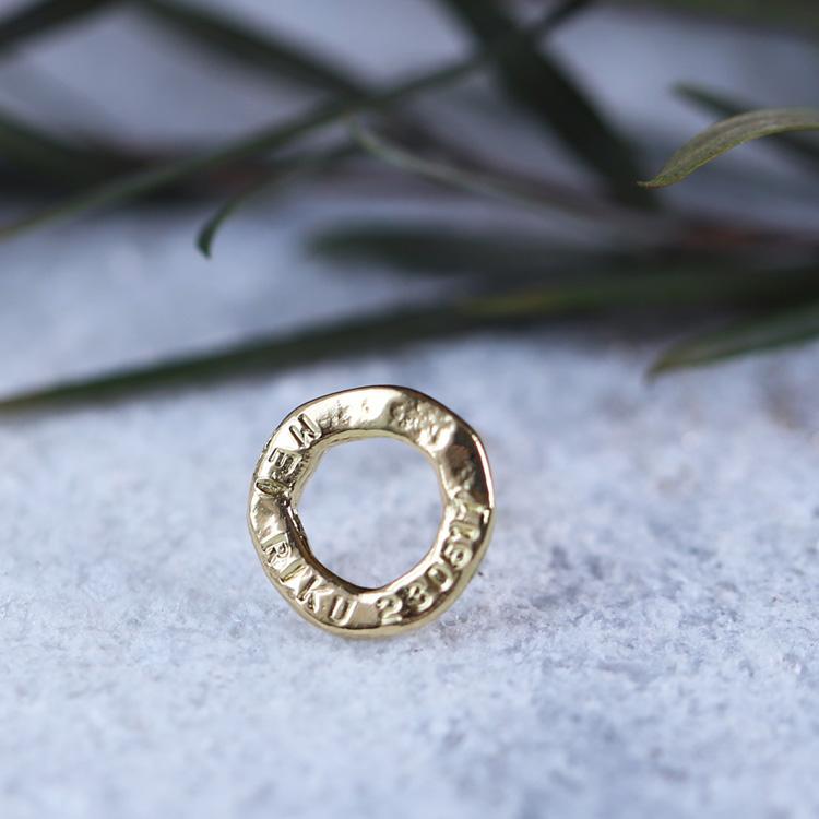【土日限定2000円OFFクーポン有】 18金 ピアス k18 18金ピアス 18k リング サークル k18ピアス レディース ピアス18金 18kピアス  片耳用 | DEVAS | 01