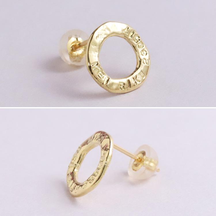 【土日限定2000円OFFクーポン有】 18金 ピアス k18 18金ピアス 18k リング サークル k18ピアス レディース ピアス18金 18kピアス  片耳用 | DEVAS | 05