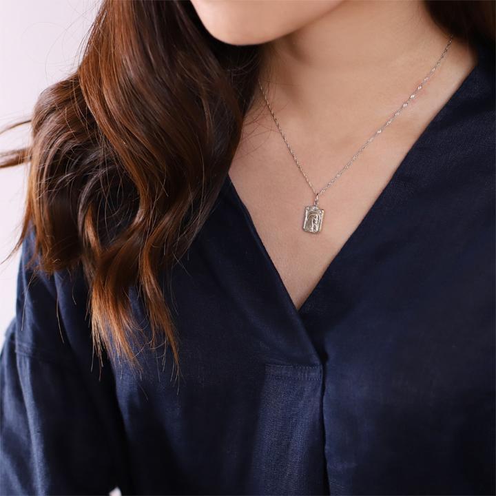 ペンダントトップ プラチナ ネックレス トップ ペンダント レディース メンズ Pt950 マリア スクエアネックレス | DEVAS | 08