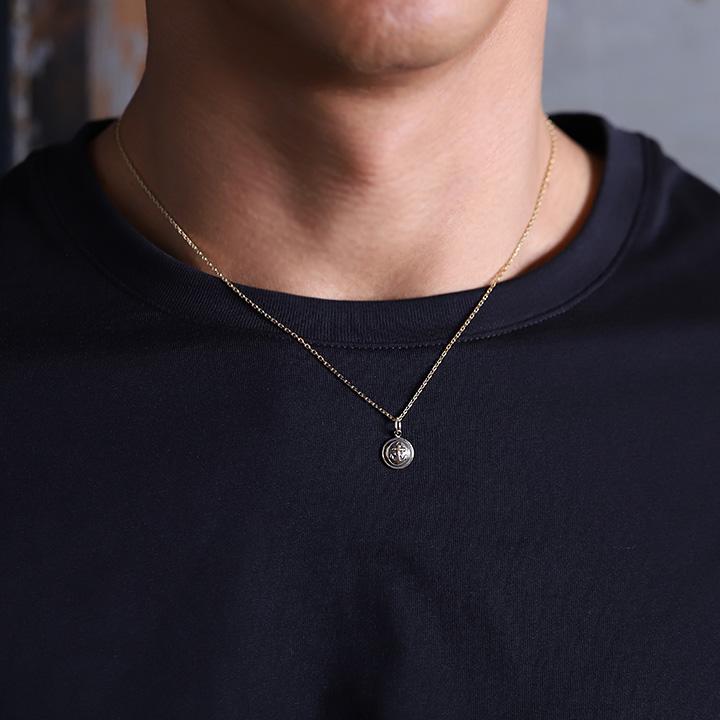 18k/Au750 ペンダント DEVAS ペンダントトップ 18金 コインネックレス コイン