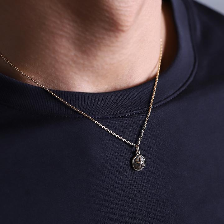 【土日限定2500円OFFクーポン有】  ペンダントトップ 18金 コインペンダント k18 コイン メンズ 星 スター 18金ネックレス 18k ネックレス | DEVAS | 06