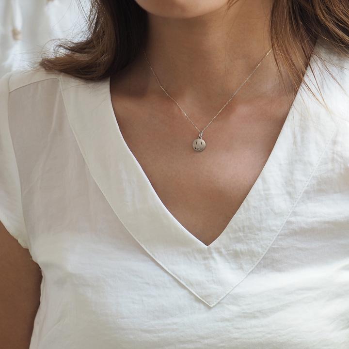 【2/4 値上げ対象】 ペンダントトップ プラチナ ネックレス トップ ペンダント レディース メンズ Pt950 コインネックレス スマイル | DEVAS | 07