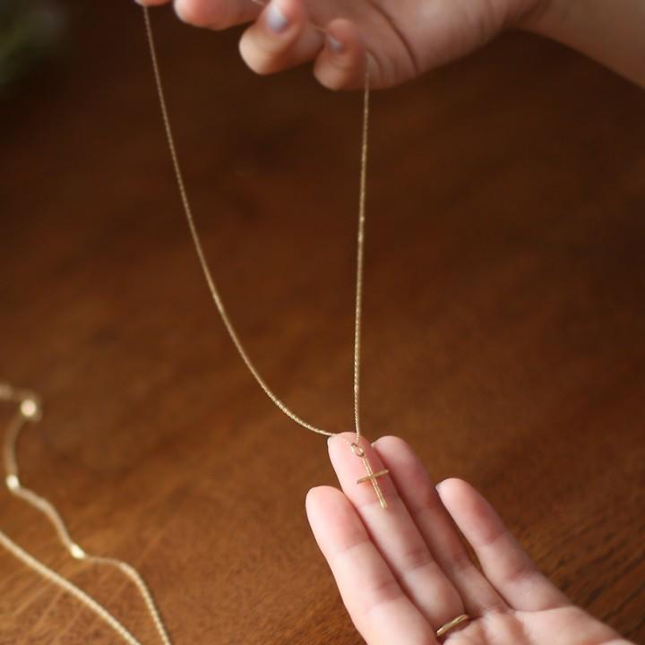 ペンダントトップ 18金 k18 18金ネックレス ペンダント レディース メンズ クロス 十字架 18k ネックレス トップ チャーム 18金ペンダントトップ ゴールド | DEVAS | 09