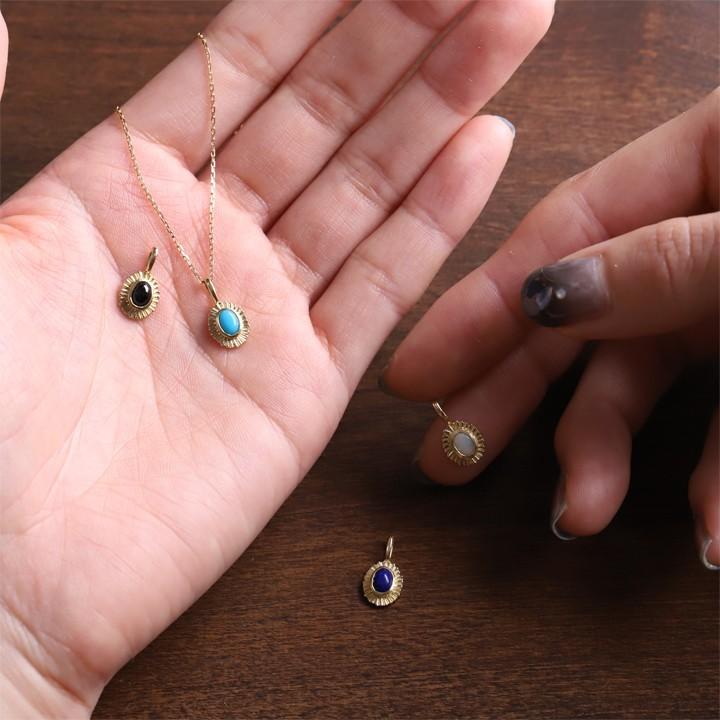 【土日限定2000円OFFクーポン有】 ペンダントトップ 18金 k18 18金ネックレス ターコイズ オニキス ラピスラズリ オパール 18k 18金ペンダントトップ | DEVAS | 15