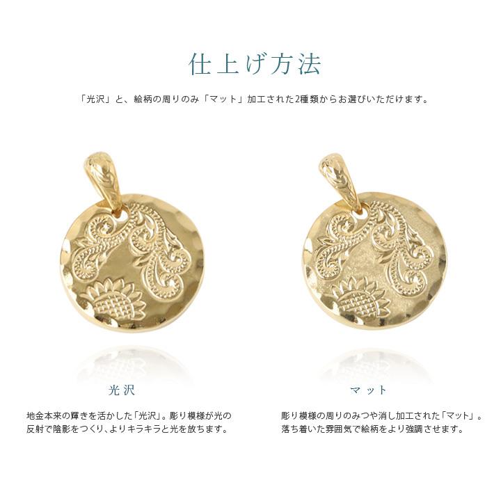 K18 ゴールド ペンダント ハワイアンジュエリー K18 18K コイン