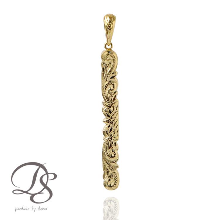 【2/4 値上げ対象】 ペンダントトップ 18金 ハワイアンジュエリー k18 バー ひまわり ハワイアン 18金ネックレス レディース 18k | DEVAS