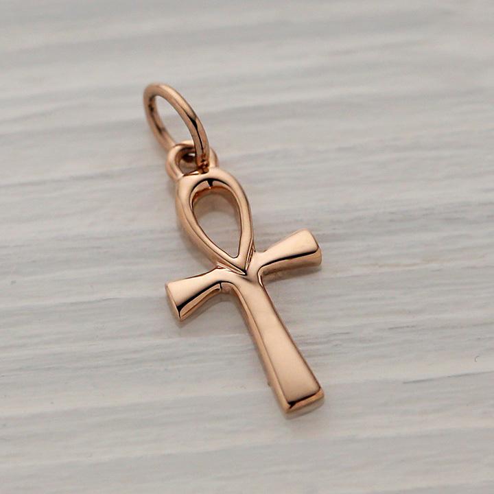 ペンダントトップ 18金 k18 ピンクゴールド 18金ネックレス ペンダント レディース エジプト クロス 18k ネックレス トップ 18 18金ペンダントトップ シンプル | DEVAS | 01