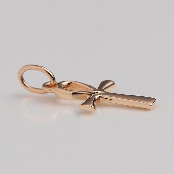 ペンダントトップ 18金 k18 ピンクゴールド 18金ネックレス ペンダント レディース エジプト クロス 18k ネックレス トップ 18 18金ペンダントトップ シンプル | DEVAS | 03