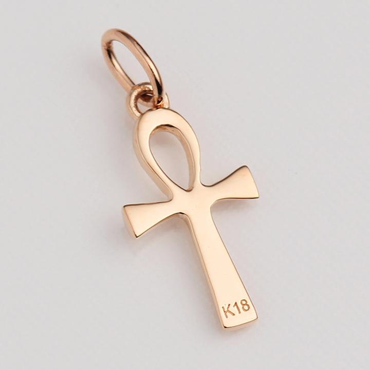 K18 ピンクゴールド ペンダント アンク エジプトクロス 18k 18金 PG