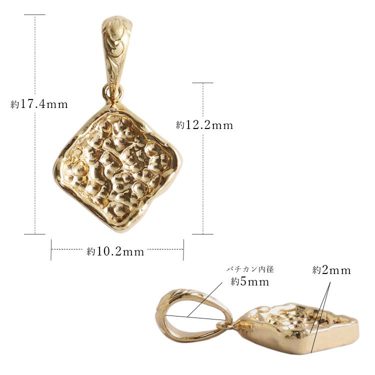 【土日限定3500円OFFクーポン有】 ペンダントトップ 18金 ハワイアンジュエリー k18 スクエア ハワイアン 18金ネックレス 18k プラチナ ピンクゴールド | DEVAS | 06