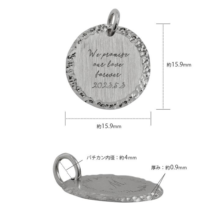 【6/14~15限定5000円OFFクーポン有】ペンダントトップ プラチナ ネックレス トップ ペンダント レディース PT950コインペンダント 刻印 Mの画像