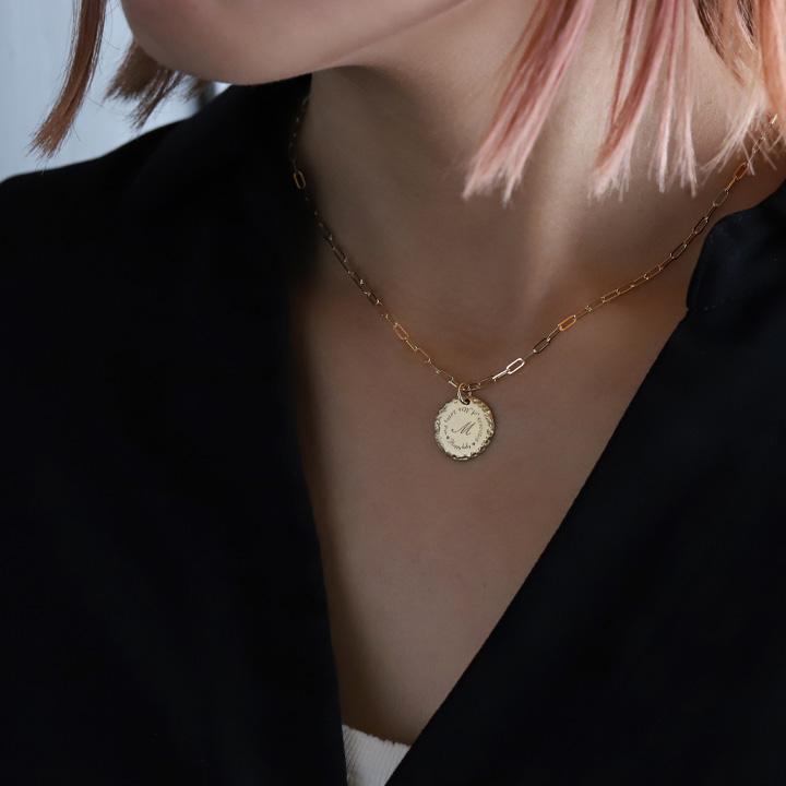 DEVAS ペンダントトップ 18金 コインネックレス コイン