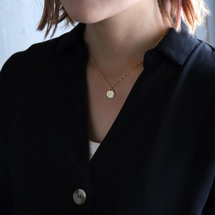 【6/14~15限定3500円OFFクーポン有】ペンダントトップ 18金 コインペンダント k18 コイン 刻印 プラチナ 18金ネックレス レディース 18k ネックレスの画像
