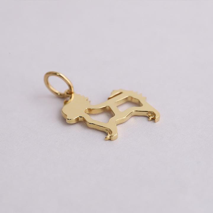 ペンダントトップ 18金 k18 18金ネックレス ペンダント レディース アニマル シルエット 動物 犬 猫 18k ネックレス トップ 18金ペンダントトップ ゴールド | DEVAS | 03