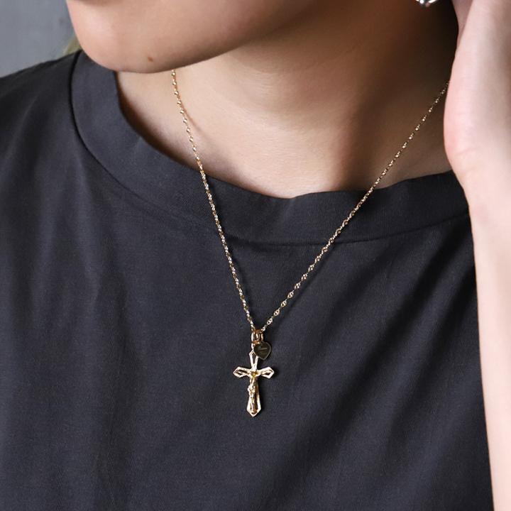 【土日限定2000円OFFクーポン有】 ペンダントトップ 18金 k18 18金ネックレス ペンダント メンズ クロス キリスト 18k トップ 18金ペンダントトップ | DEVAS | 10