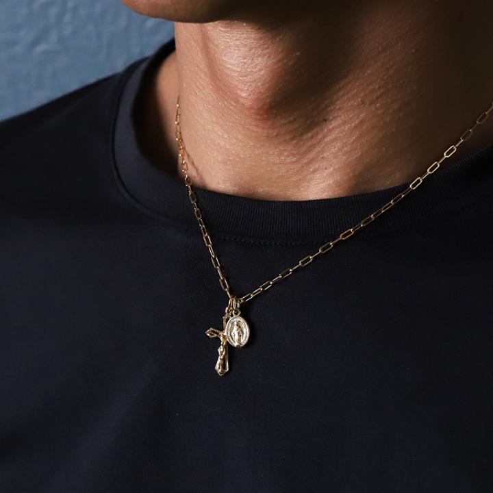 【土日限定2000円OFFクーポン有】 ペンダントトップ 18金 k18 18金ネックレス ペンダント メンズ クロス キリスト 18k トップ 18金ペンダントトップ | DEVAS | 08