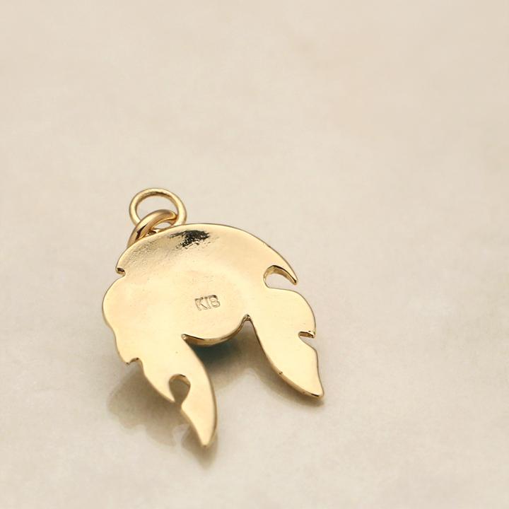 【土日限定2500円OFFクーポン有】 ペンダントトップ 18金 k18 18金ネックレス ペンダント フェザー 羽 ターコイズ オニキス 18k 18金ペンダントトップ | DEVAS | 04