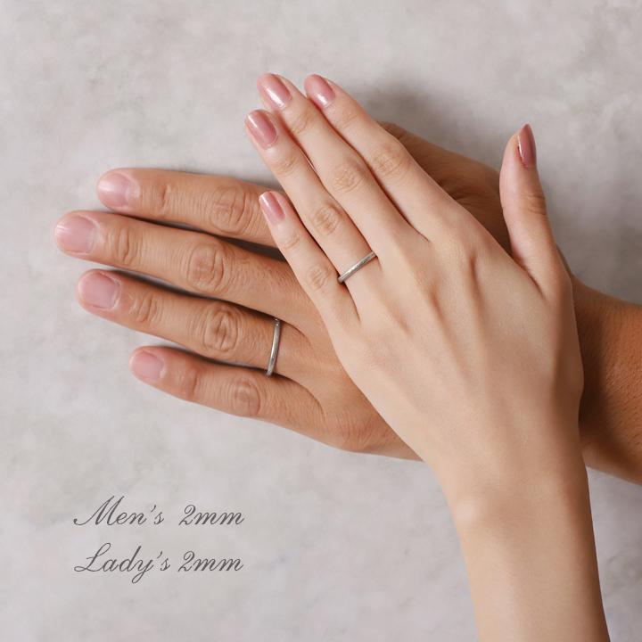 【6/14~15限定8000円OFFクーポン有】プラチナリング ペアリング 結婚指輪 プラチナ リング ペア ネームリング 刻印 デザイン pt950 メンズ レディースの画像